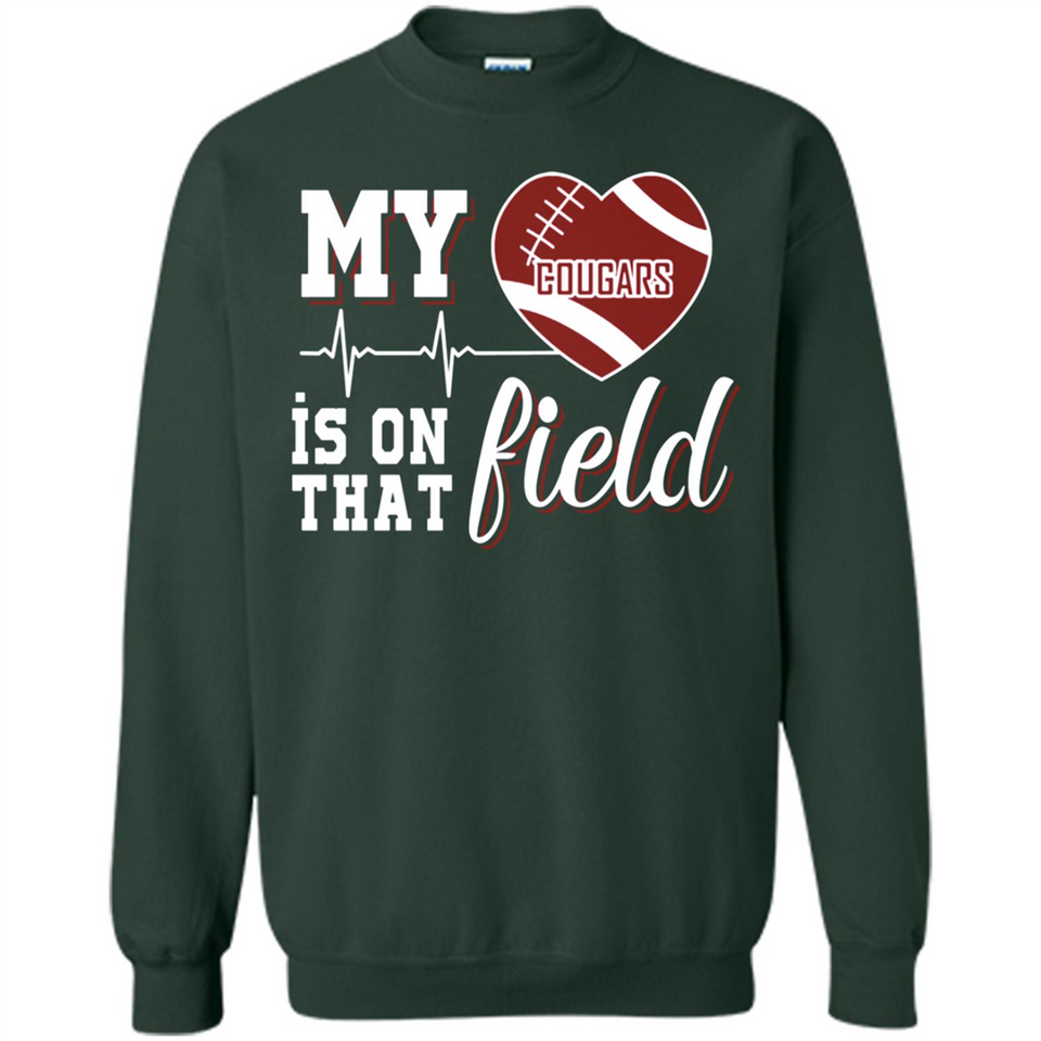 Washington State Cougars Football My Heart is on that Field - Sweatshirt