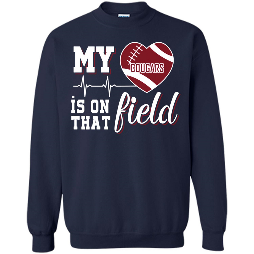 Washington State Cougars Football My Heart is on that Field - Sweatshirt