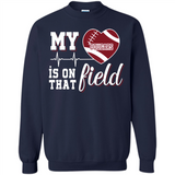 Washington State Cougars Football My Heart is on that Field - Sweatshirt