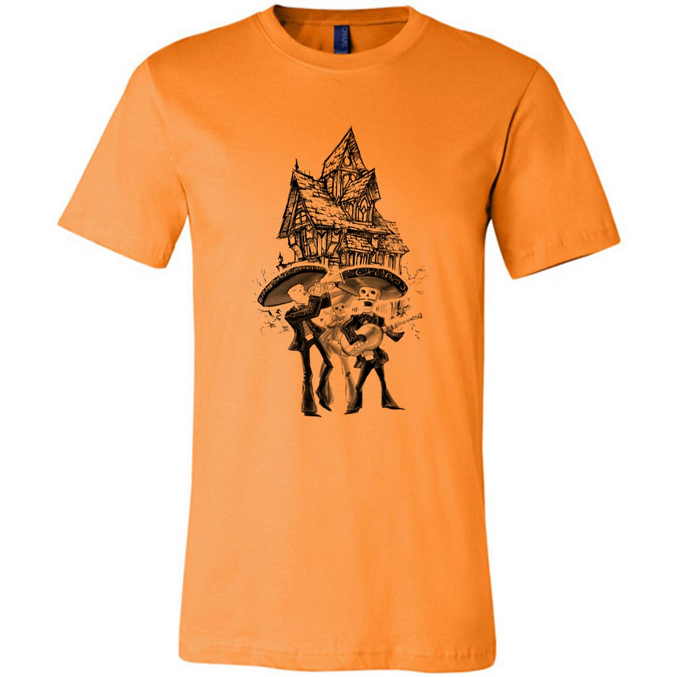 Mariachi Skeleton Shirt Dia De Los Muertos Tequila - Canvas Unisex T-Shirt