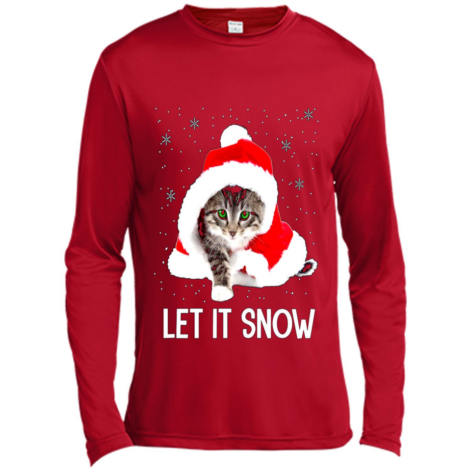 Let It Snow Cat Christmas sweater PINGPONG
