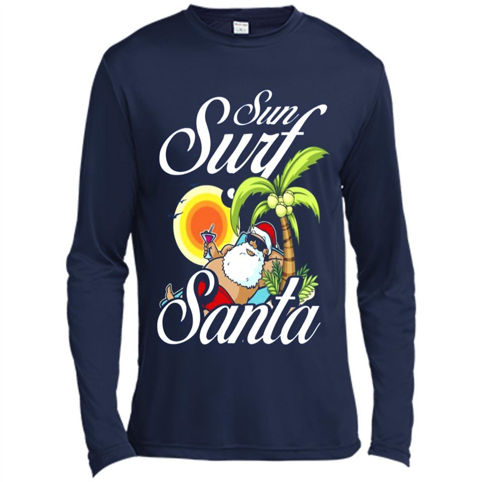 Sun Surf Santa - Canvas Long Sleeve T-Shirt
