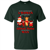 Never Underestimate A May Woman Watches Hallmark Movies Sweatshirt PINGPONG