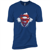 Calgary Flames And Superman Fans - Premium Short Sleeve T-Shirt