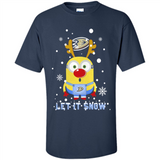 Minion Anaheim Ducks Ugly Christmas Sweater Let it Snow - Shirt