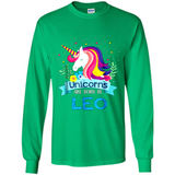 Unicorns are born in Leo Birthday Rainbow Gift Ladies Custom
