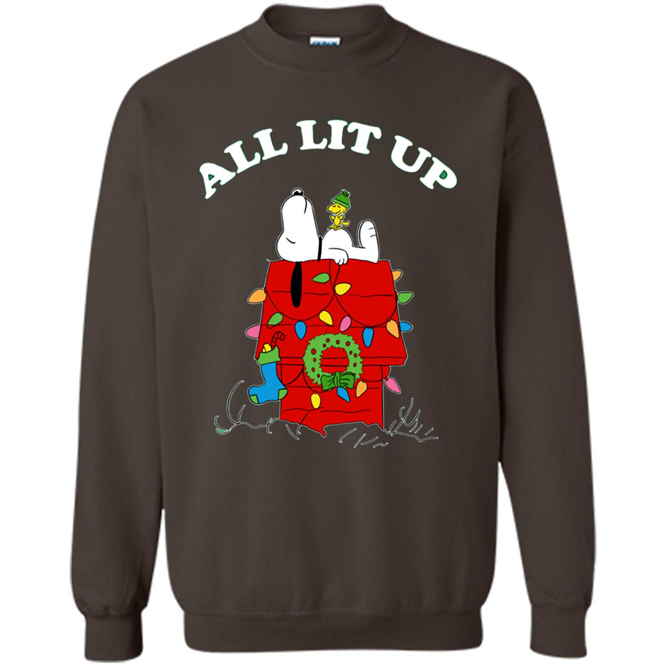 Peanuts By Schulz Snoopy Young Men_s Christmas - Sweatshirt