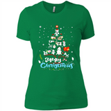 Christmas Ugly Sweater Animal Tree Pine Merry Christmas - Ladies' Boyfriend T-Shirt
