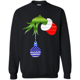 Grinch Holding American Flag ornament Christmas