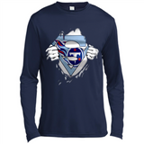 Tennessee Titans And Superman Fans - Canvas Long Sleeve T-Shirt