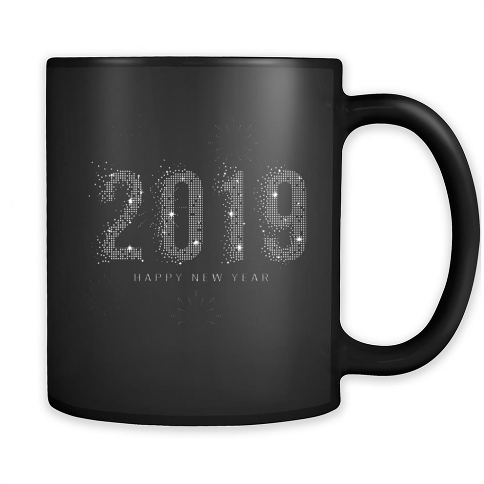 Happy New Year 2019 Sparkle Firework PINGPONG