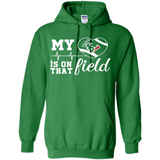 Houston Texans Football My Heart is on that Field - Hoodie