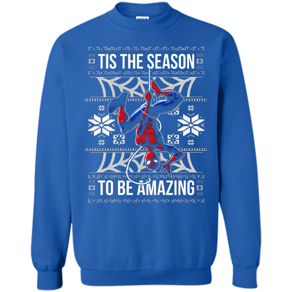 Marvel Spider Man Tis The Season To Be Amazing Ugly Christmas Mug PINGPONG - Sweatshirt