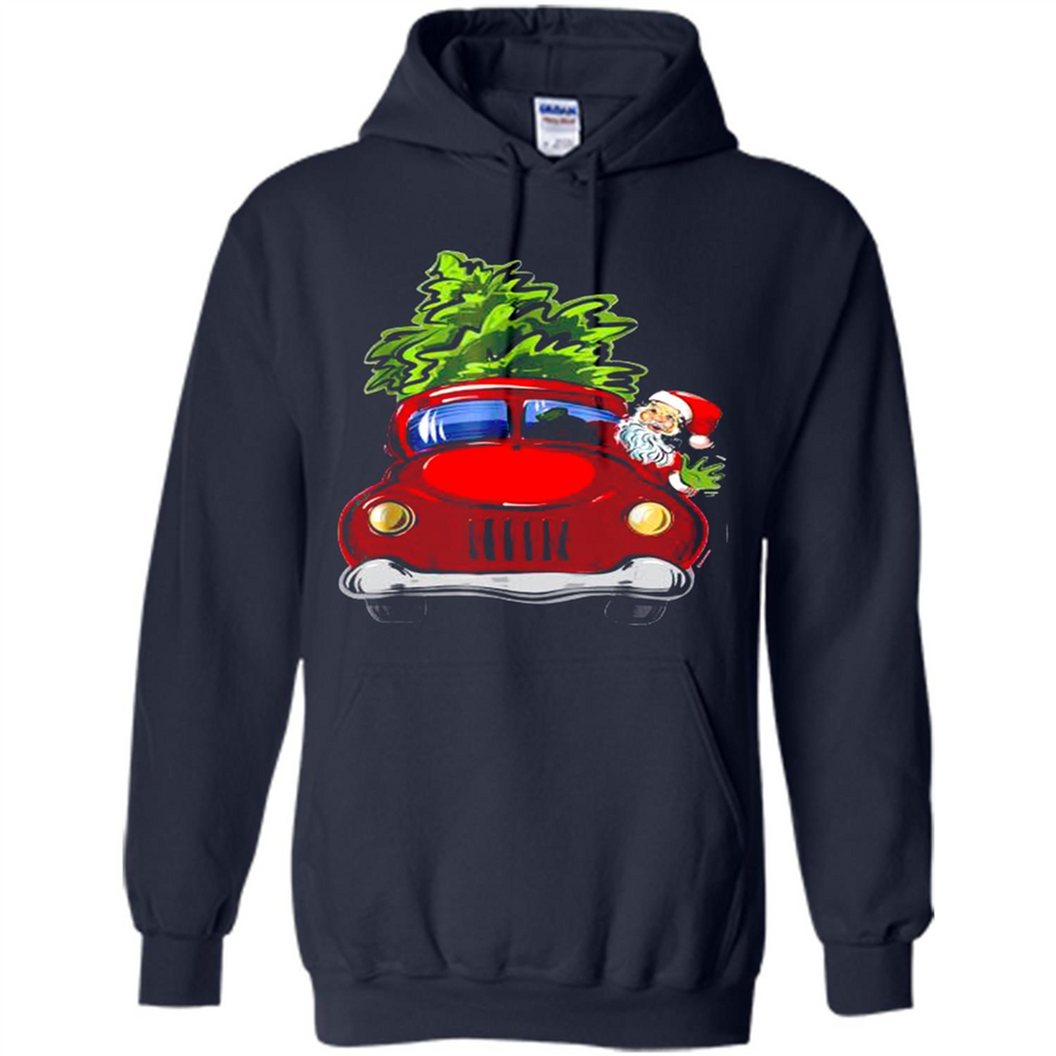 Vintage Santa red Truck Christmas Tree PINGPONG