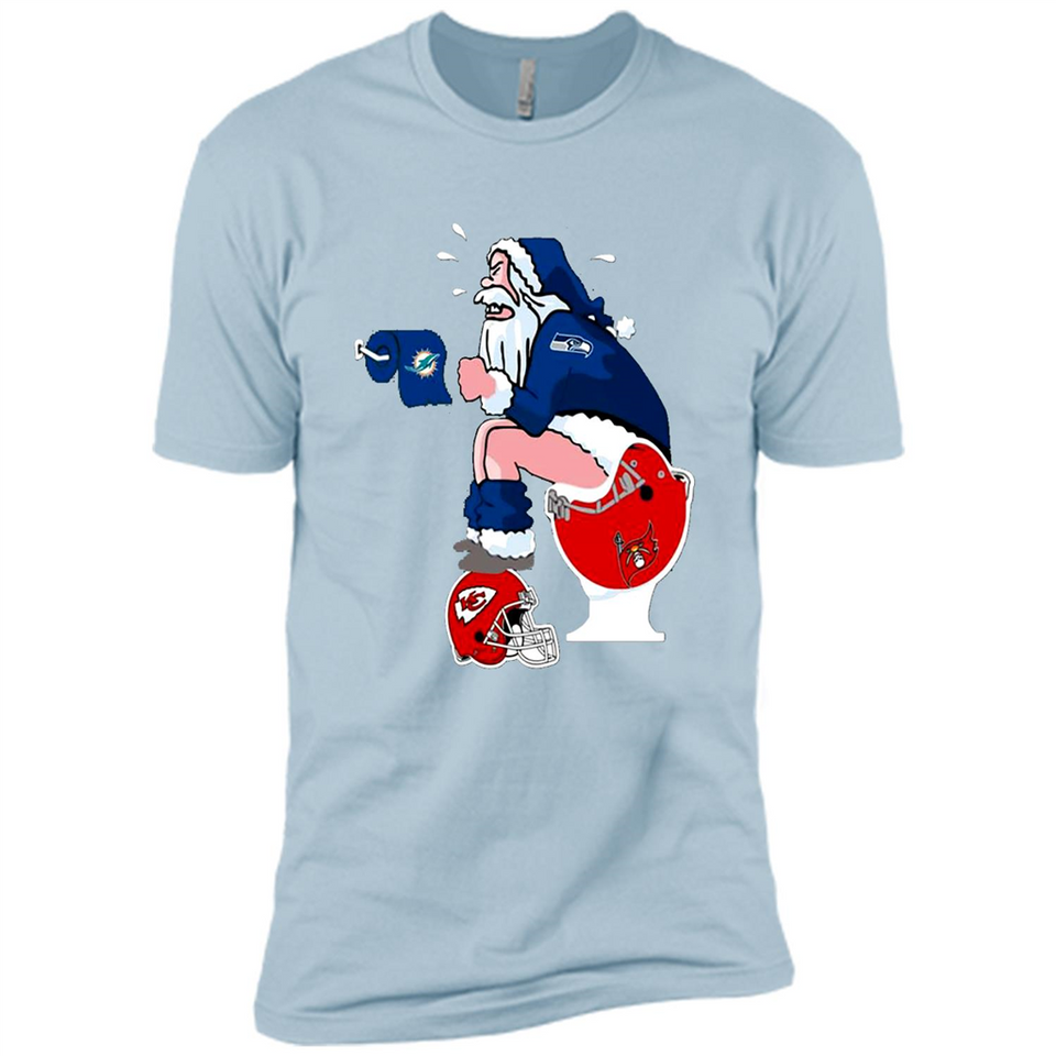 Seattle Seahawks Santa Claus Toilet