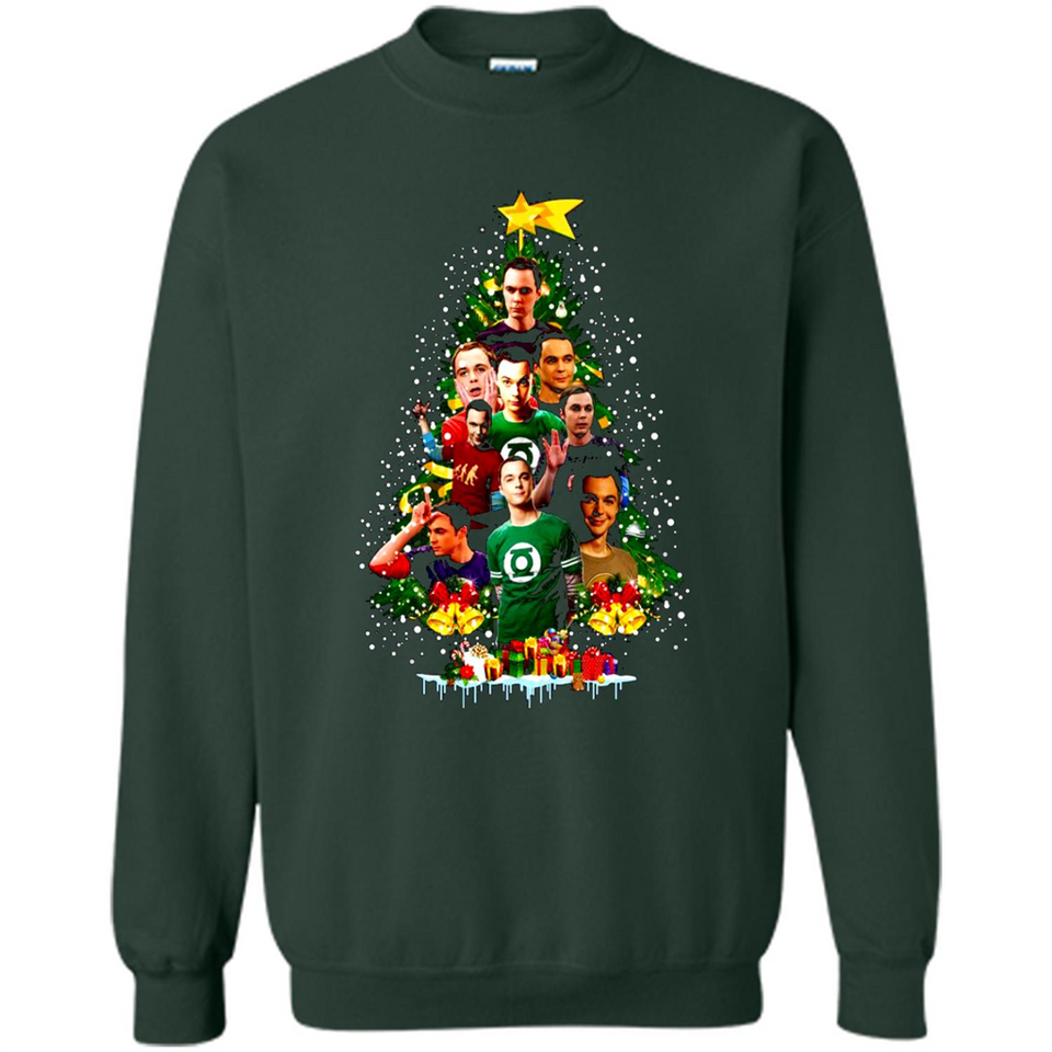 Sheldon Cooper Christmas tree sweater PINGPONG