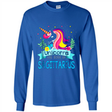 Unicorns are born in Sagittarius Birthday Rainbow Custom Ultra Cotton