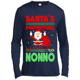 Santa's Promoting Me To Nonno - Canvas Long Sleeve T-Shirt