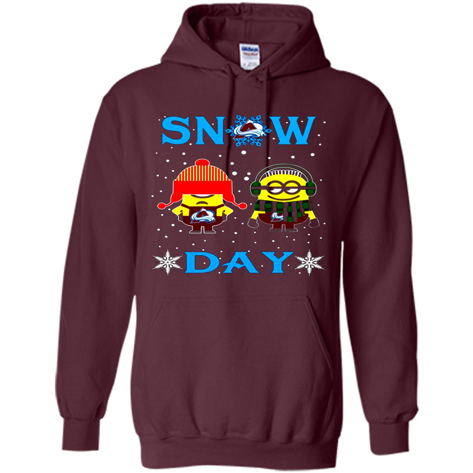 Snow Day Shirt For Colorado Avalanche Vs Minion Fans pingpong