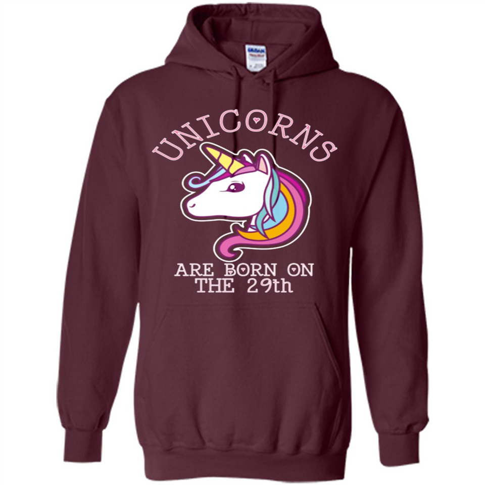 Unicorns Birthday T-shirt Born On The 29th Unicorn Magical