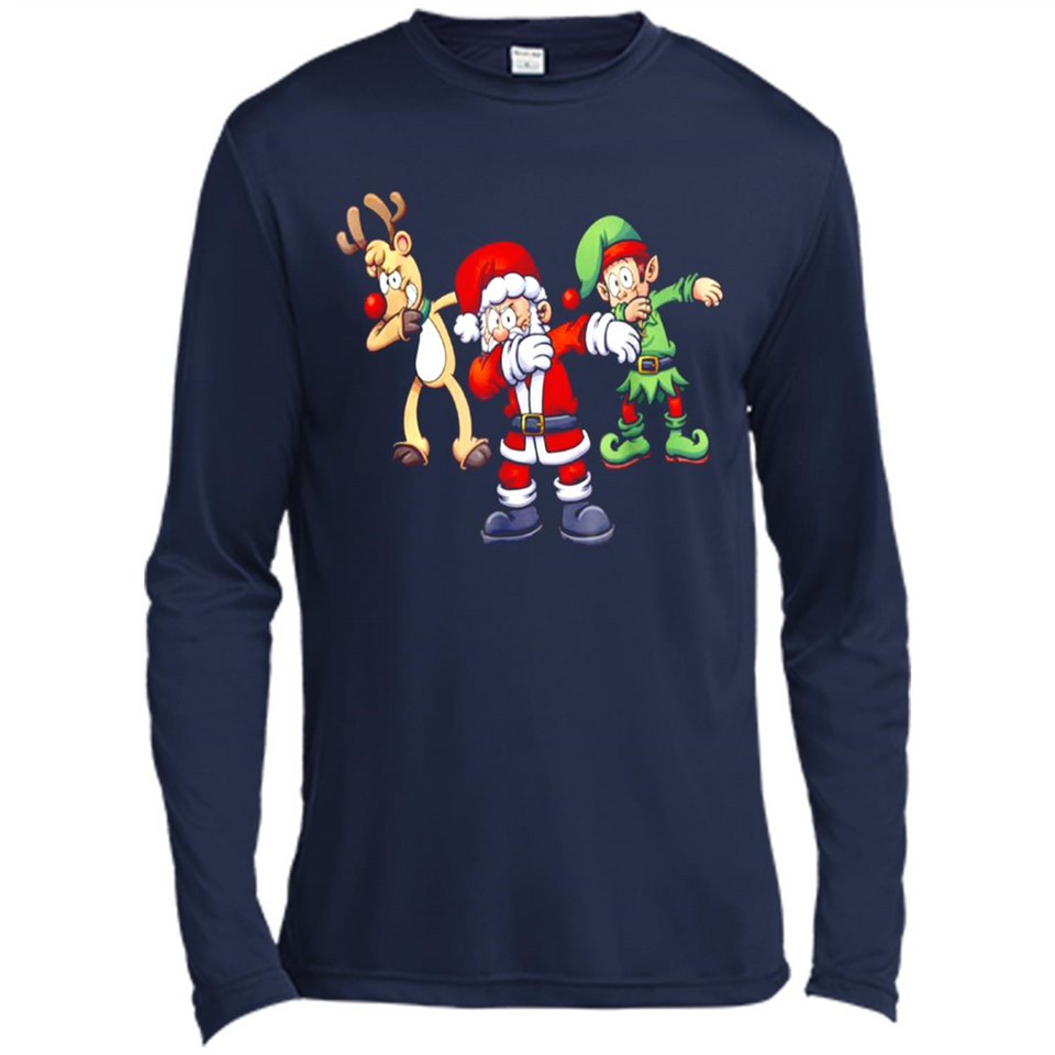 Dabbing Santa - Canvas Long Sleeve T-Shirt