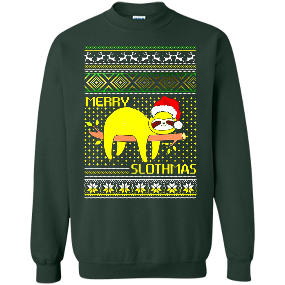 Merry Slothmas Sloth Christmas Sweater PINGPONG - Sweatshirt