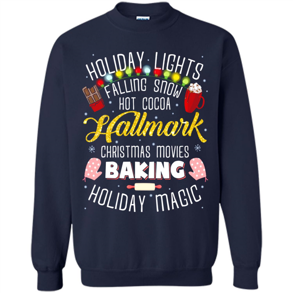 Holiday Lights Falling Snow Hot Cocoa Hallmark Christmas movie