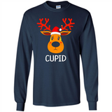 Cupid Santa Claus Funny Xmas Holiday T-Shirt - Long Sleeve T-Shirt