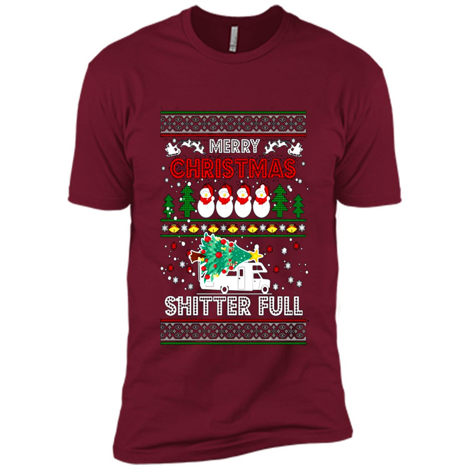 Merry Christmas Shitter Full Christmas Tree Snowman PING PONG