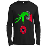 GRINCH HAND HOLDING DALLAS COWBOYS GLITTER CHRISTMAS PINGPONG