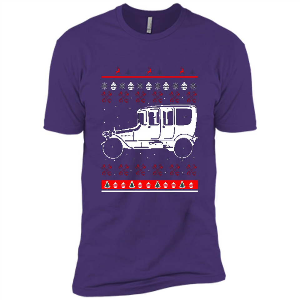 Christmas Ugly Sweater Automobile Ugly Christmas Sweater - Premium Short Sleeve T-Shirt