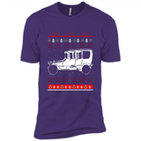 Christmas Ugly Sweater Automobile Ugly Christmas Sweater - Premium Short Sleeve T-Shirt