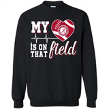 Alabama Crimson Football My Heart is on that Field - Sweatshirt