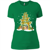 Tiger Christmas Tree Funny Merry Christmas - Ladies' Boyfriend T-Shirt