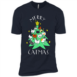 Merry Catmas Funny Cool Christmas Mug PINGPONG - Premium Short Sleeve T-Shirt