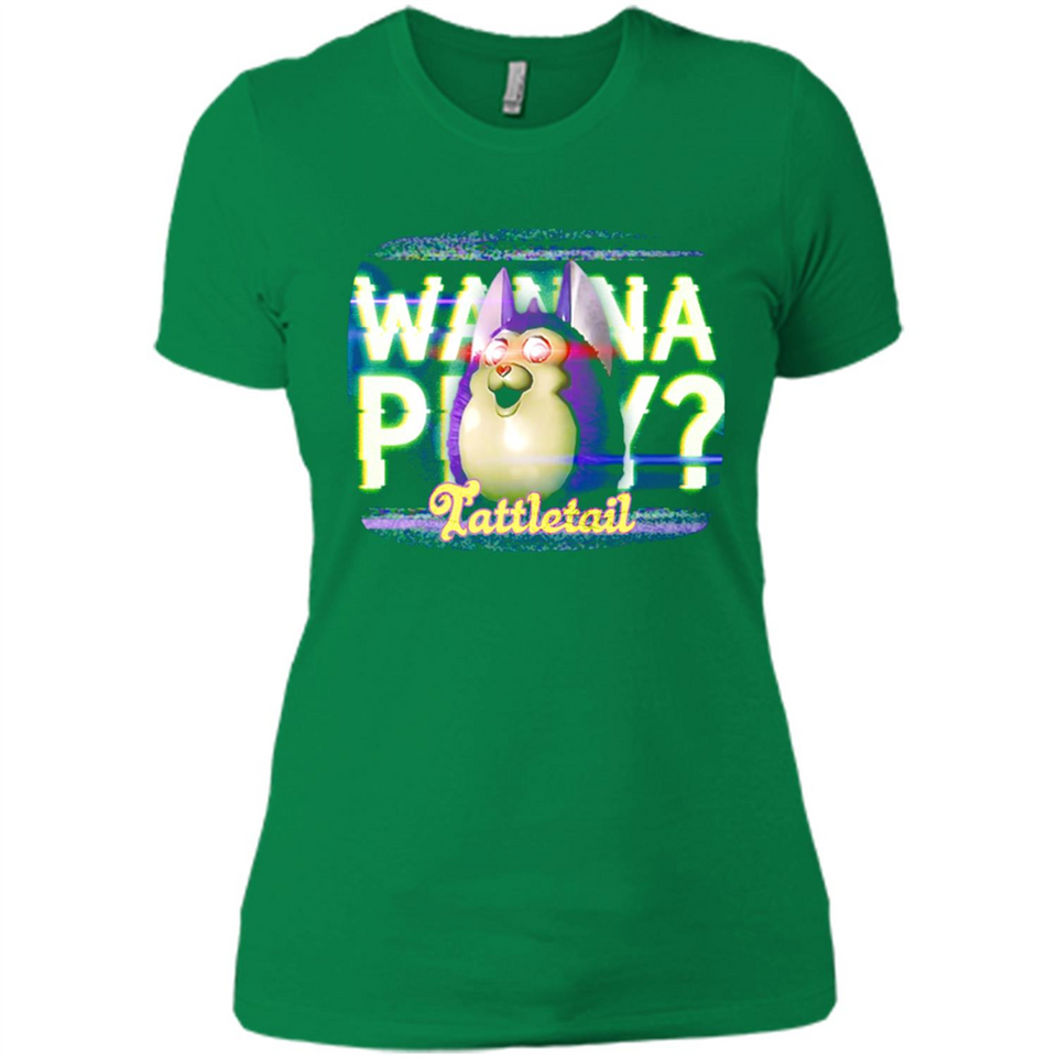 Wanna Play Tattletail - Ladies' Boyfriend T-Shirt