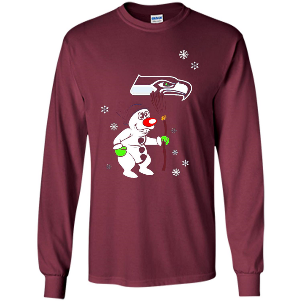 Seattle Seahawks Snowman