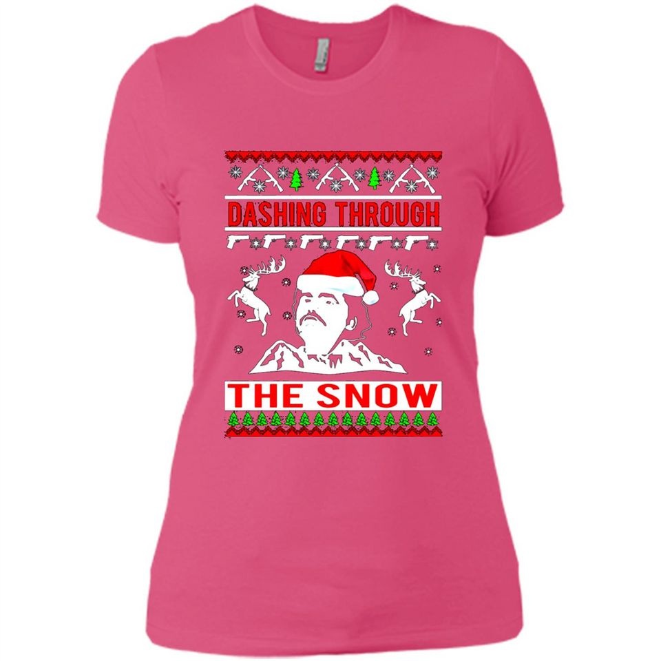 Narcos dashing through the snow Christmas sweatshirt PINGPONG