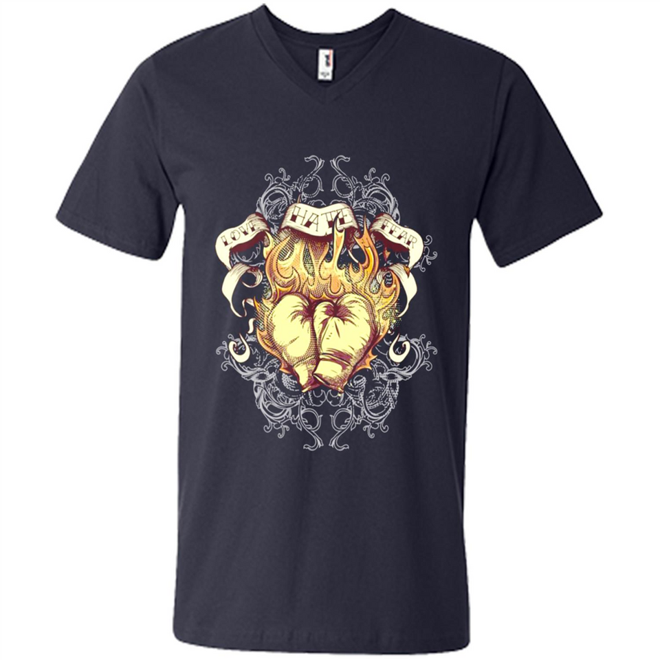 Love Hate Fear Boxing - Martial Art Fighting - Men's V-Neck