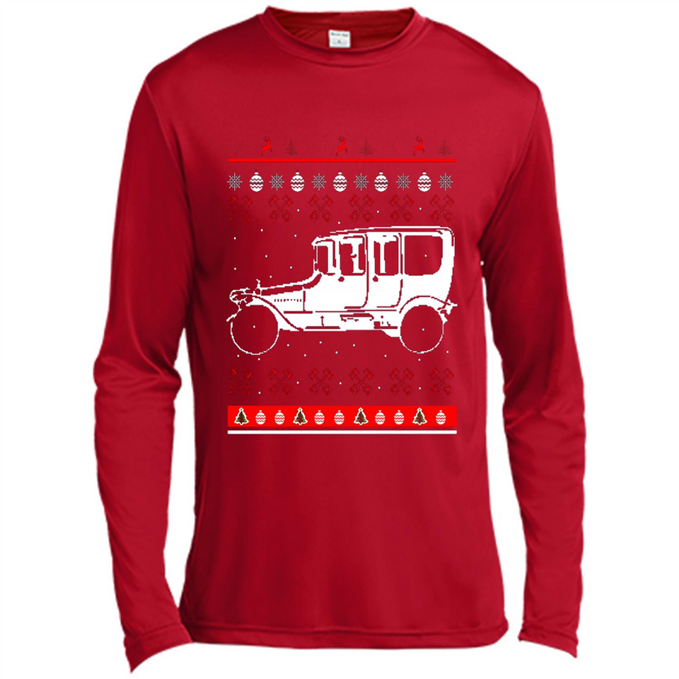 Christmas Ugly Sweater Automobile Ugly Christmas Sweater - Canvas Long Sleeve T-Shirt