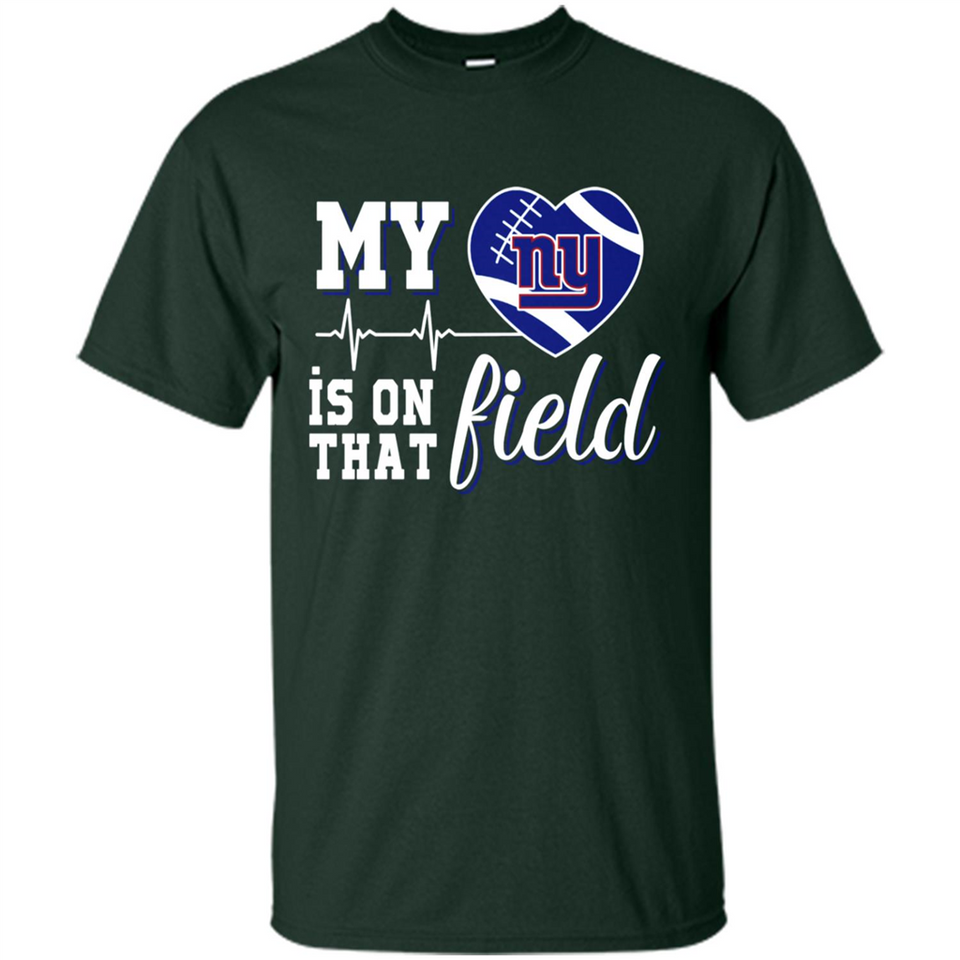 New York Giants Football My Heart is on that Field - Shirt