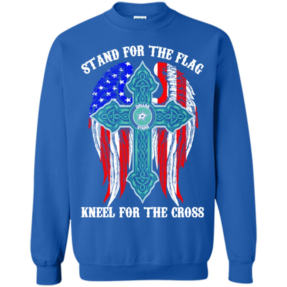Dallas Stars - stand for the flag kneel for the cross