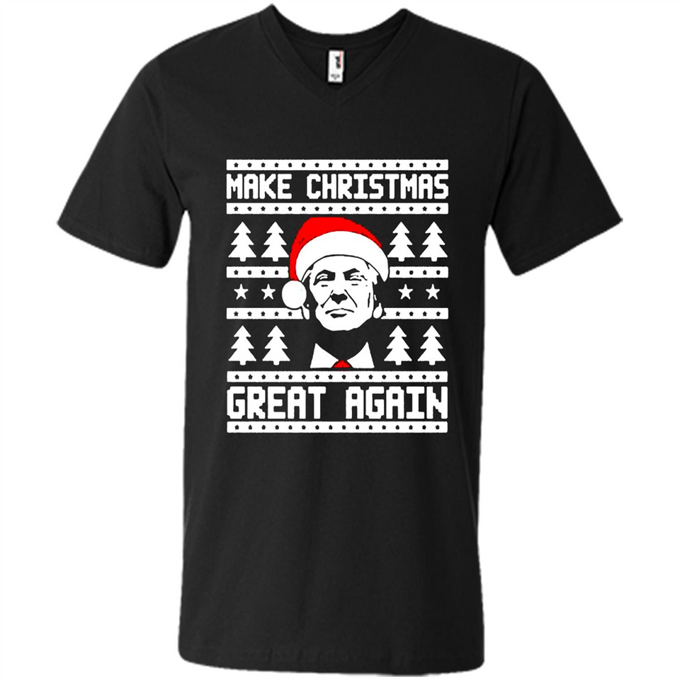 Fabulous Make Christmas Great Again Trump Ugly Christmas - Men's V-Neck