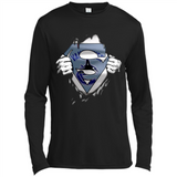 Vancouver Canucks And Superman Fans - Canvas Long Sleeve T-Shirt