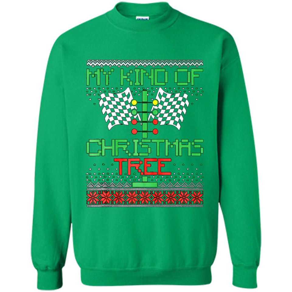 Funny Drag Racing Ugly Christmas Holiday Tree PING PONG