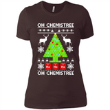Oh Chemistree, Oh Chemistree Christmas Ugly Sweater - Ladies' Boyfriend T-Shirt