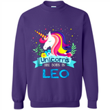Unicorns are born in Leo Birthday Rainbow Gift Ladies Custom