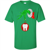 Christmas Nurse Grinch hand holding clinic dental ornament - Shirt