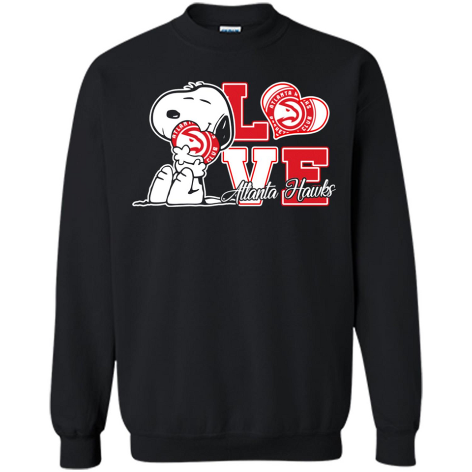 Snoopy loves NBA Atlanta Hawks - Sweatshirt