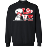 Snoopy loves NBA Atlanta Hawks - Sweatshirt